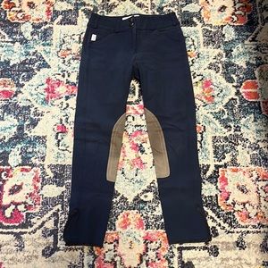 Navy Vintage Patch Tailored Sportsman Breeches